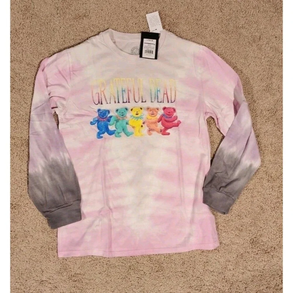 Art Class T-Shirt Kids L 10/12 Tye Dye Tee Dancing Bears Nwt Long Sleeve